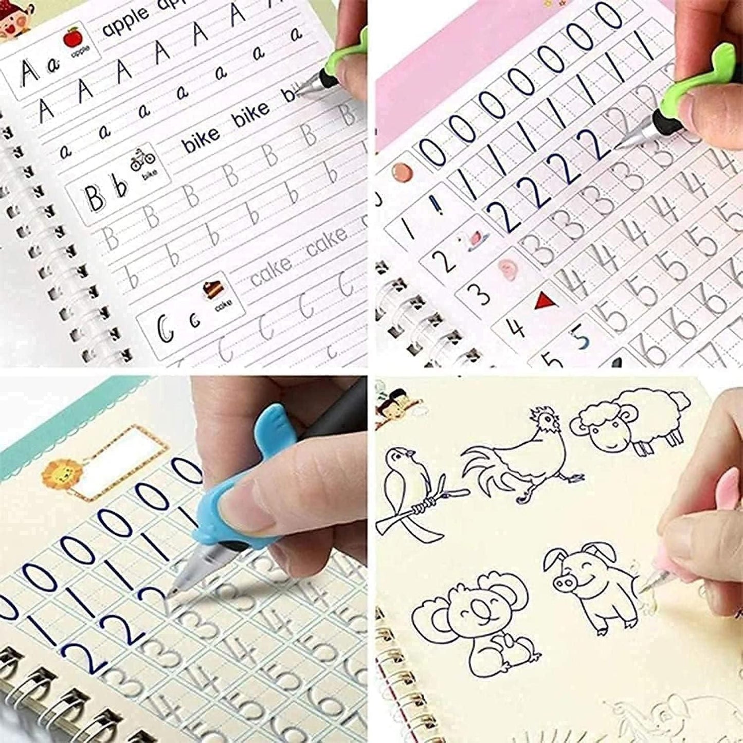 🪄 Sank Magic Practice Book Set for Kids (4 Books + Pen + Refills)