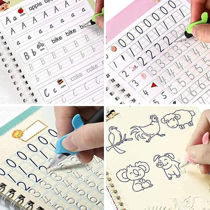 🪄 Sank Magic Practice Book Set for Kids (4 Books + Pen + Refills)